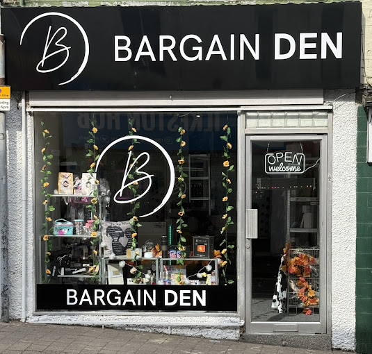 Bargain Den shopfront on Bath Street, Ilkeston